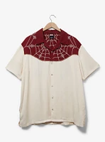 Marvel Spider-Man Web-Slinger Western Woven Button-Up - BoxLunch Exclusive