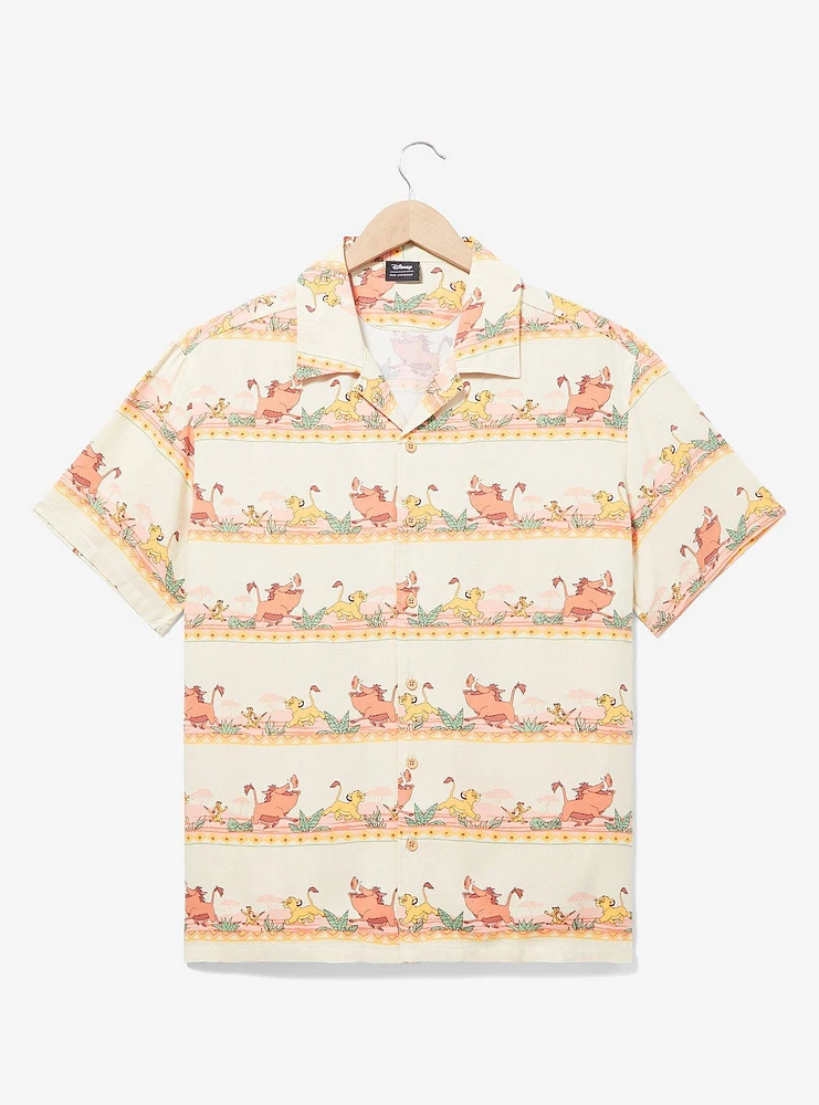 Disney The Lion King Simba, Timon, and Pumbaa Hakuna Matata Woven Shirt — BoxLunch Exclusive