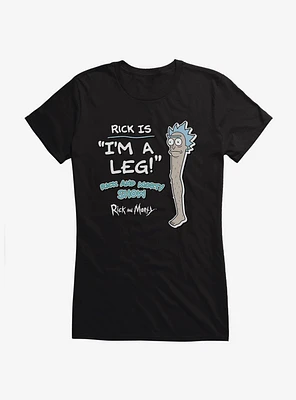 Rick And Morty Is A Leg Girls T-Shirt