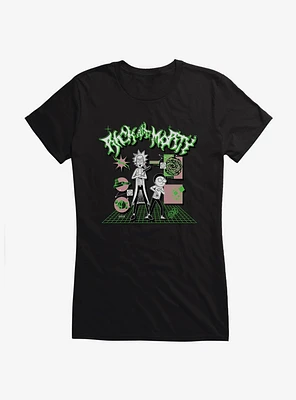 Rick And Morty Grid Girls T-Shirt