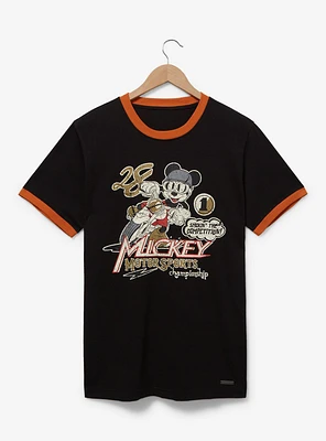 Disney Mickey Mouse Motorsports Championship Ringer T-Shirt — BoxLunch Exclusive