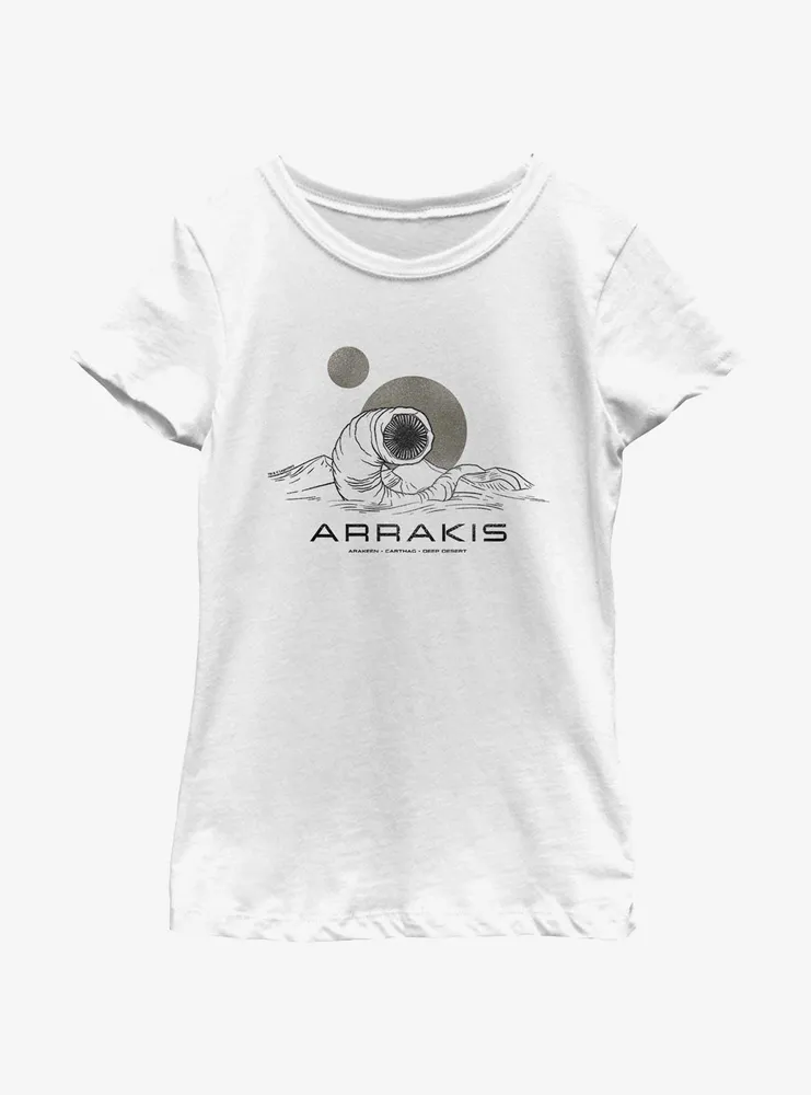 Dune: Part Two Arrakis Worm Youth Girls T-Shirt