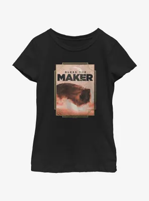 Dune: Part Two Bless The Maker Youth Girls T-Shirt