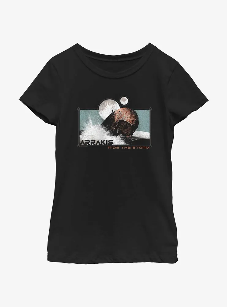 Dune: Part Two Ride The Storm Youth Girls T-Shirt