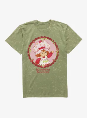 Strawberry Shortcake Circle Portrait Mineral Wash T-Shirt