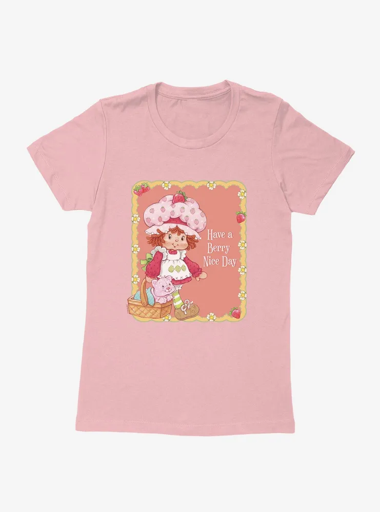 Strawberry Shortcake A Berry Nice Day Womens T-Shirt