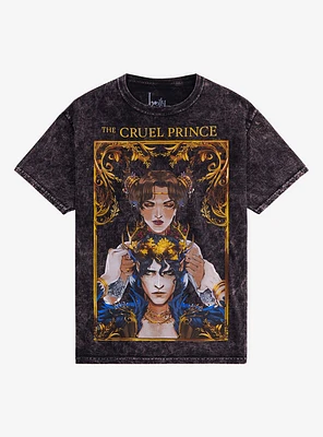 The Cruel Prince Cardan & Jude Mineral Wash Boyfriend Fit Girls T-Shirt