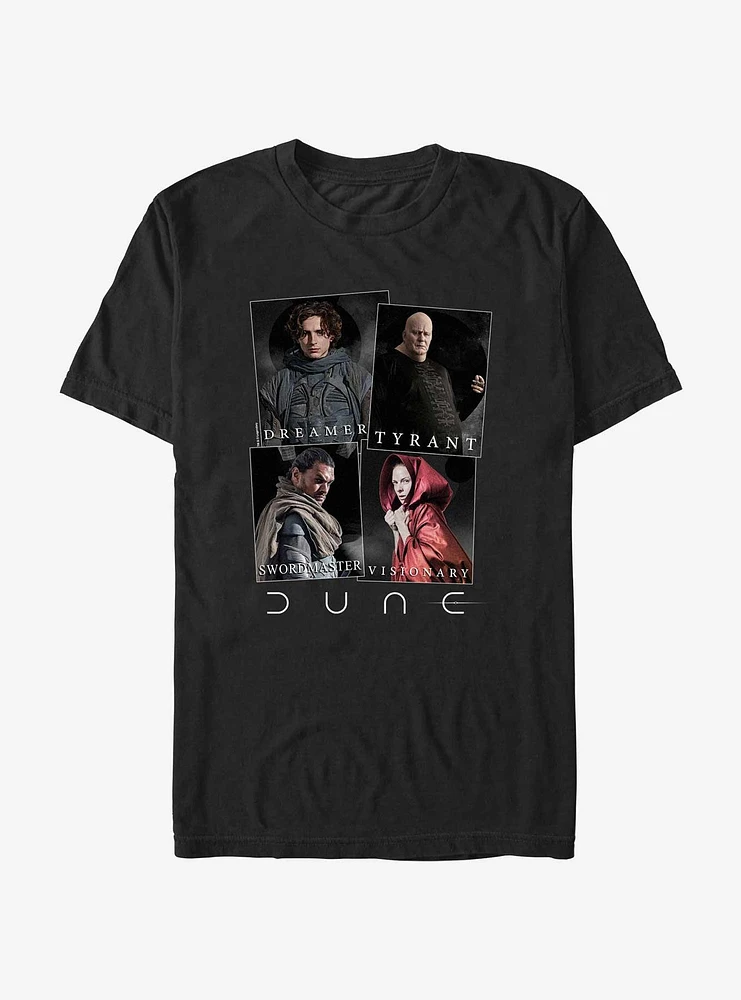 Dune: Part Two Dreamer Tyrant Sword Master Visionary T-Shirt