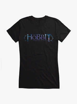 The Hobbit: Desolation Of Smaug Title Logo Girls T-Shirt