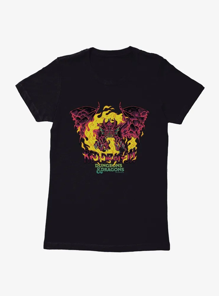 Dungeons And Dragons Red Dragon Womens T-Shirt