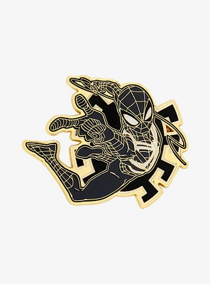 Loungefly Marvel Spider-Man Black Suit Enamel Pin — BoxLunch Exclusive