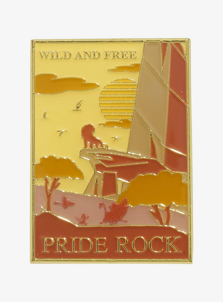 Loungefly Disney The Lion King 30th Anniversary Pride Rock Poster Enamel Pin - BoxLunch Exclusive