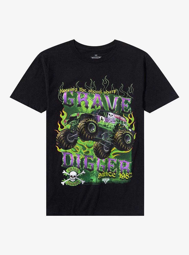 Monster Jam Grave Digger Keep Shovel Sharp T-Shirt