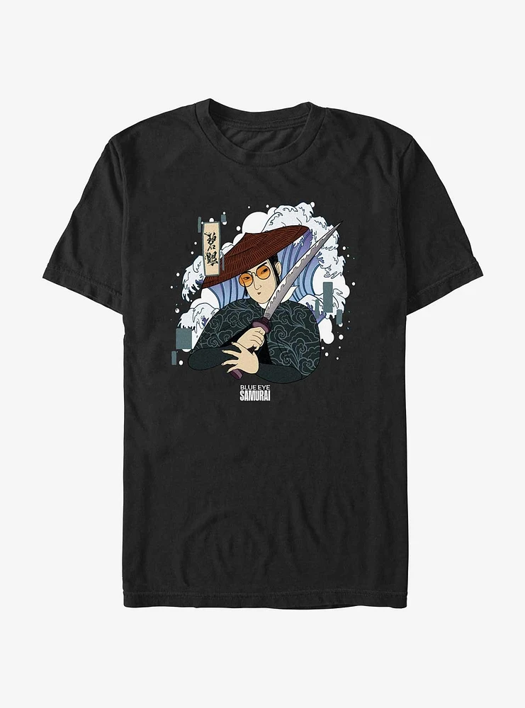 Blue Eye Samurai Mizu Japanese Art Style T-Shirt