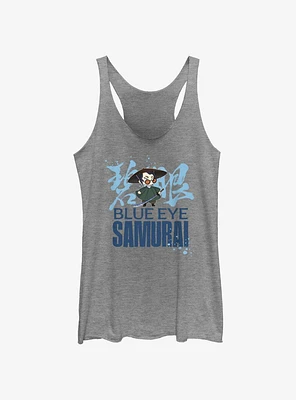 Blue Eye Samurai Mizu Chibi Style Girls Tank