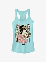 Blue Eye Samurai Akemi Japanese Art Style Girls Tank