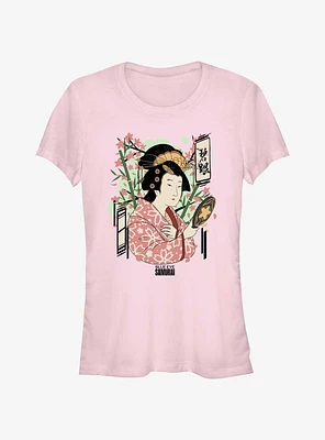 Blue Eye Samurai Akemi Japanese Art Style Girls T-Shirt