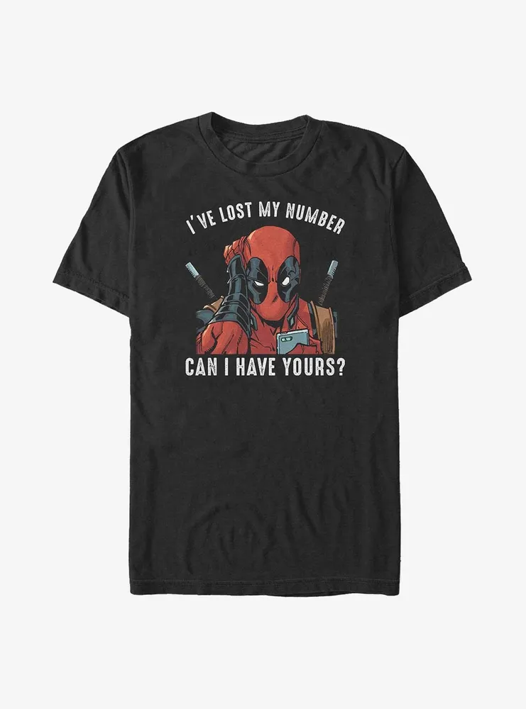 Marvel Deadpool I've Lost My Number Can I Have Yours Big & Tall T-Shirt