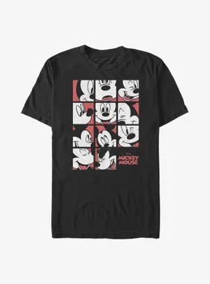 Disney Mickey Mouse Expression Grid Big & Tall T-Shirt