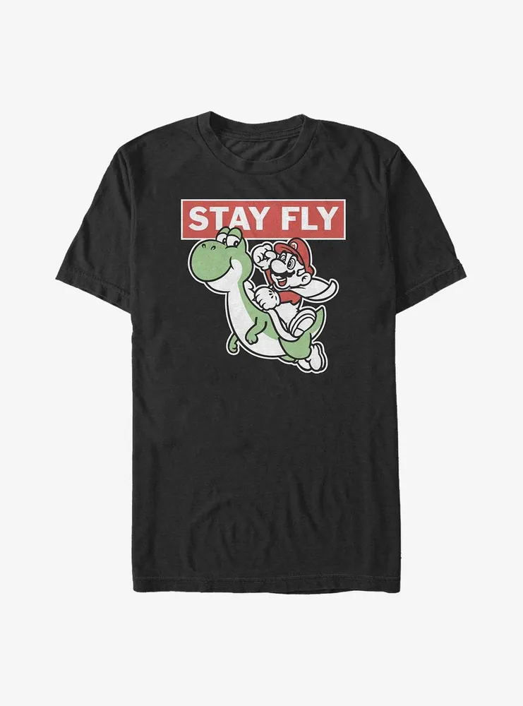 Nintendo Stay Fly Yoshi and Mario Big & Tall T-Shirt