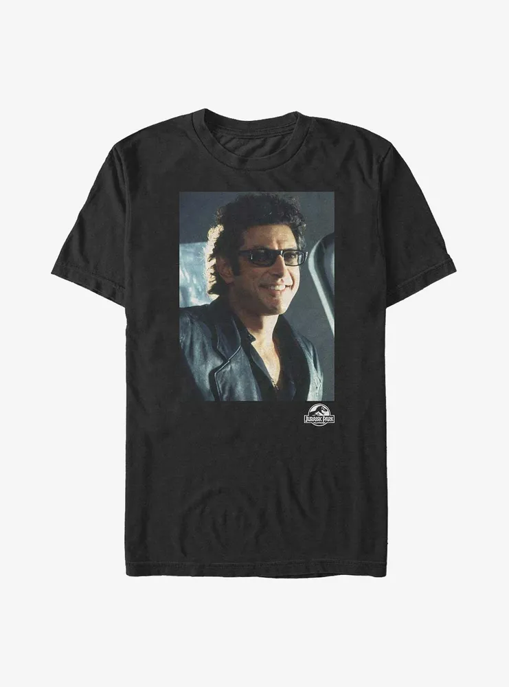 Jurassic Park Deceptive Smile Ian Malcolm Poster Big & Tall T-Shirt