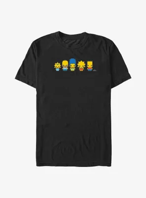 The Simpsons Chibi Family Lineup Big & Tall T-Shirt