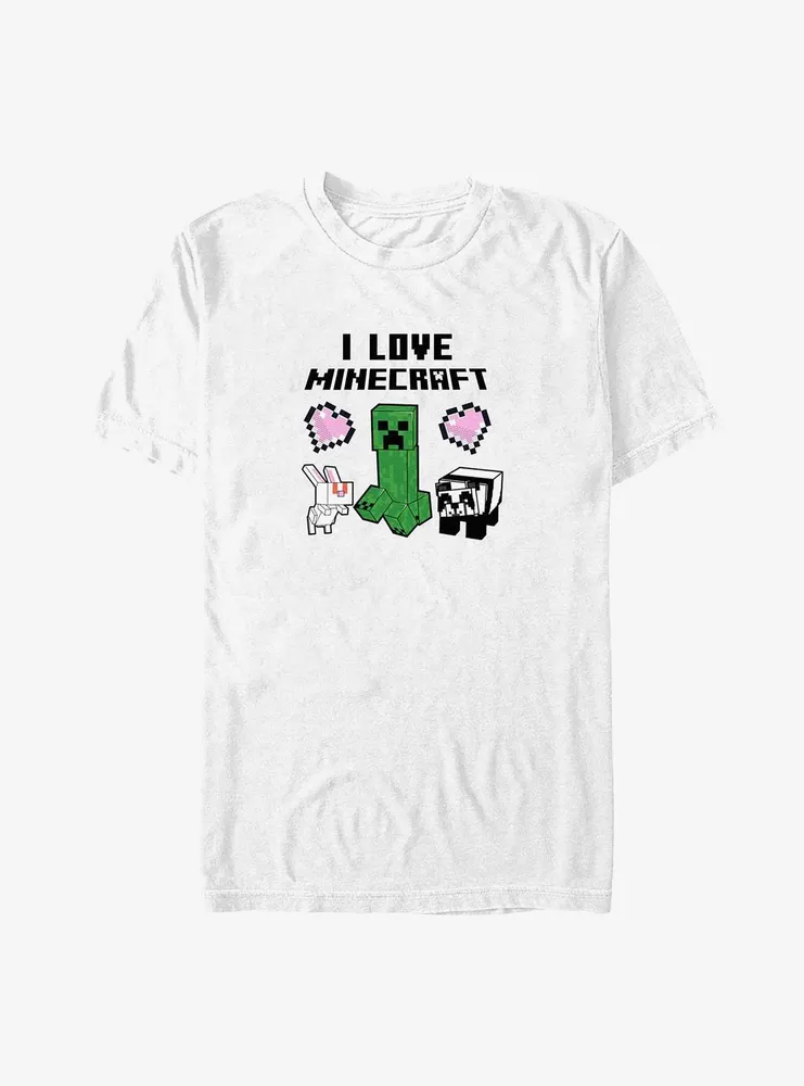 Minecraft I Love Big & Tall T-Shirt