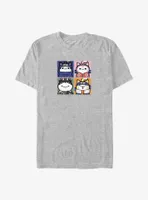 Naruto Nyaruto Team 4 Big & Tall T-Shirt