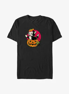 Disney Mickey Mouse Figaro Inside A Pumpkin Big & Tall T-Shirt