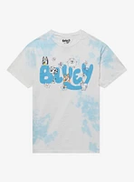 Bluey Logo Tie-Dye Boyfriend Fit Girls T-Shirt