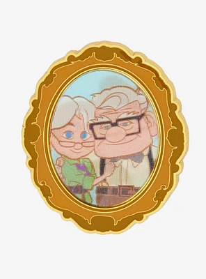 Loungefly Disney Pixar Up Carl and Ellie Lenticular Portrait Enamel Pin — BoxLunch Exclusive