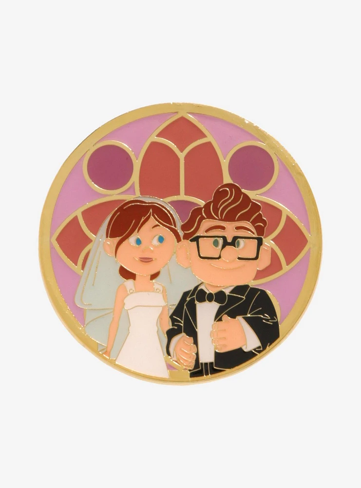 Loungefly Disney Pixar Up Carl and Ellie Wedding Enamel Pin — BoxLunch Exclusive