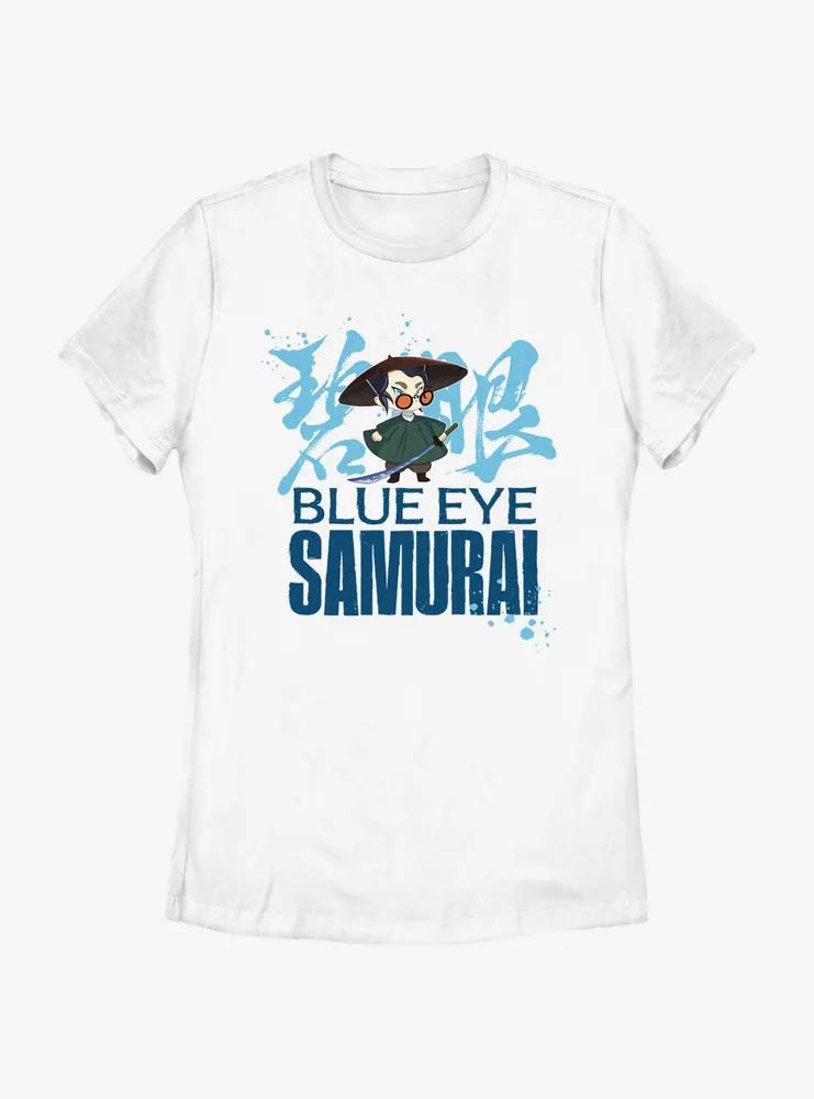 Blue Eye Samurai Mizu Chibi Style Womens T-Shirt