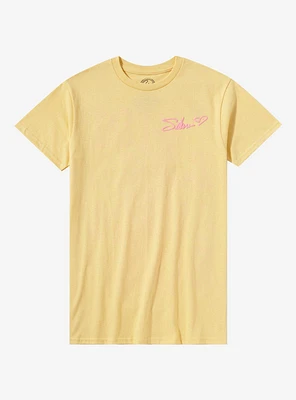 Selena Bidi Bom Puff Paint Boyfriend Fit Girls T-Shirt