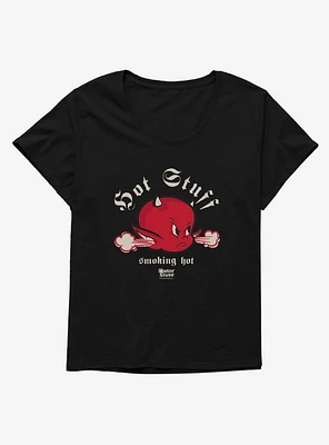 Hot Stuff The Little Devil Smoking Head Girls T-Shirt Plus
