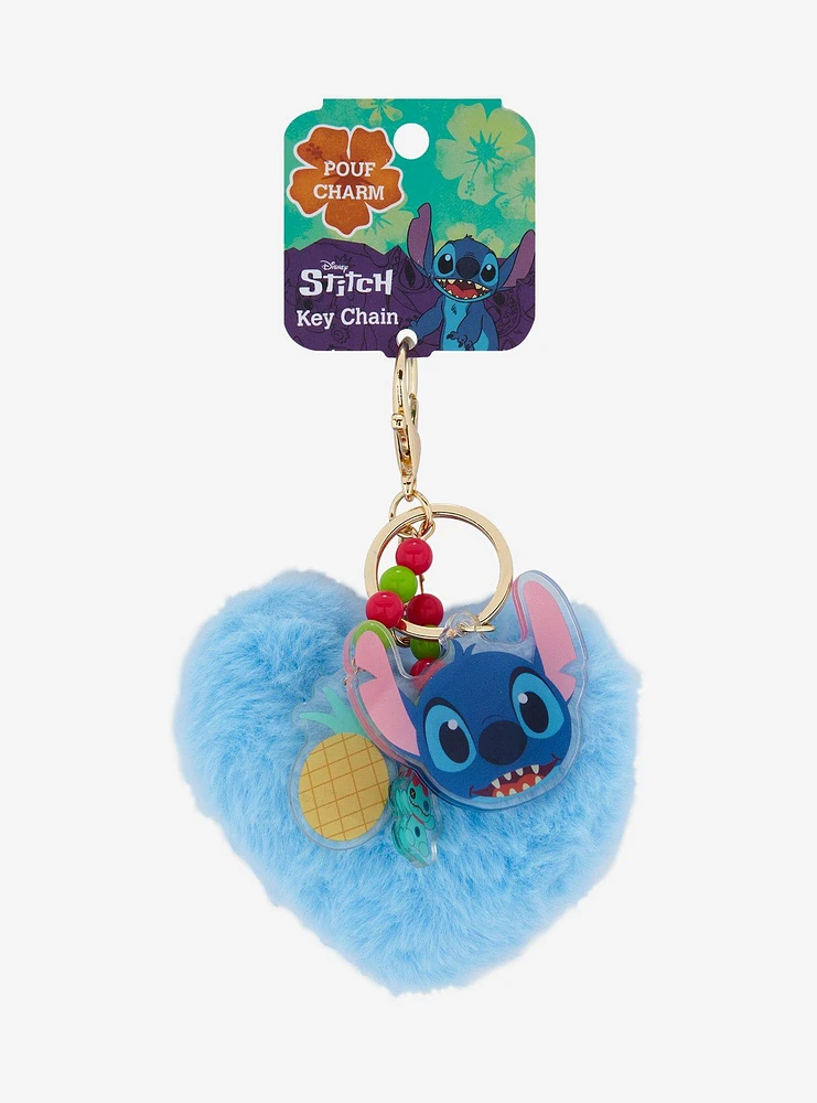 Disney Lilo & Stitch Pineapple Heart Plush Key Chain