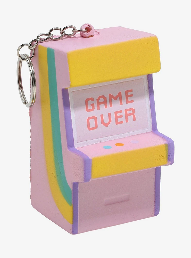 Game Over Arcade Machine Squishy Key Chain