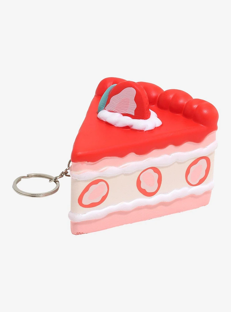 Strawberry Cake Squishy Key Chain