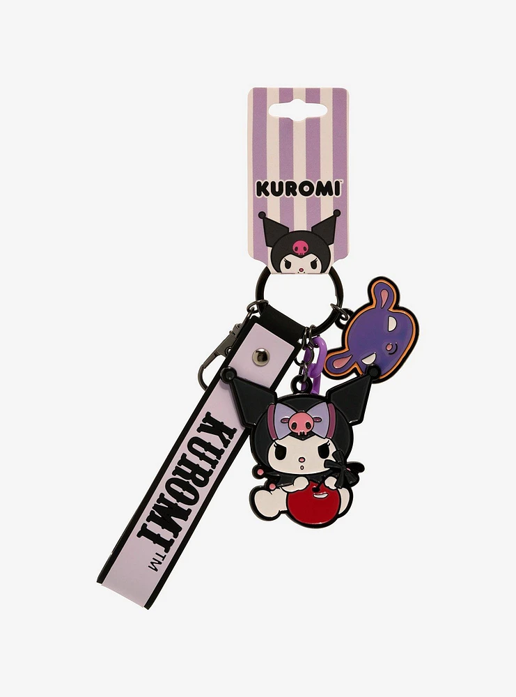 Kuromi & Baku Cherry Wrist Key Chain