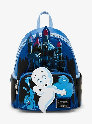 Loungefly Casper House & Ghosts Glow-in-the-Dark Mini Backpack