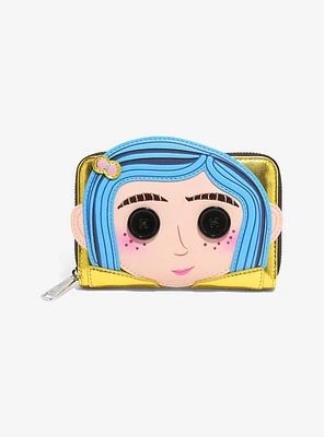 Loungefly Coraline Doll Coraline Figural Small Zip Wallet