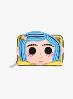 Loungefly Coraline Doll Coraline Figural Small Zip Wallet