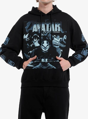 Avatar: The Last Airbender Blue Tone Group Hoodie