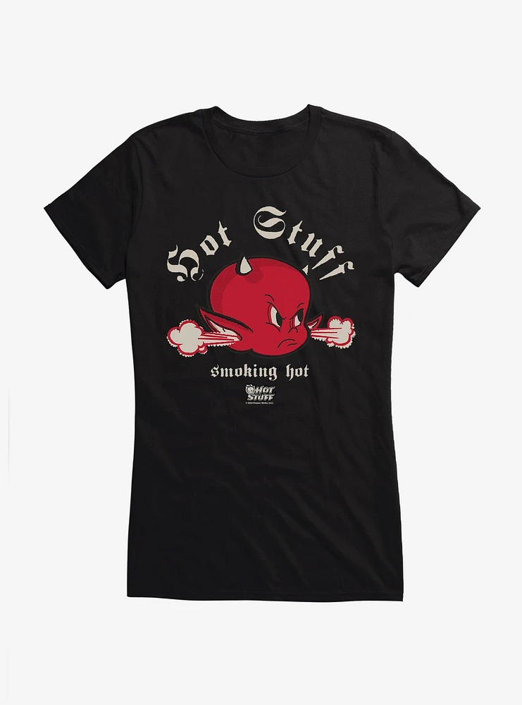 Hot Stuff The Little Devil Smoking Head Girls T-Shirt