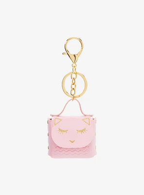 Pink Cat Purse Key Chain