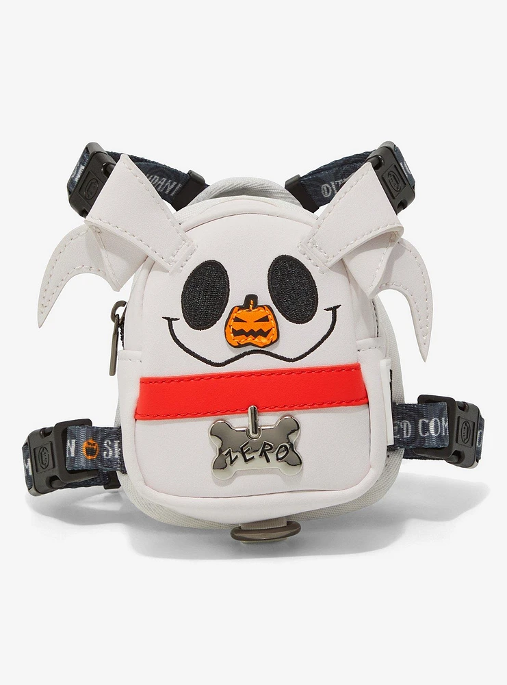 Loungefly Disney The Nightmare Before Christmas Zero Glow-in-the-Dark Small Mini Backpack Dog Harness