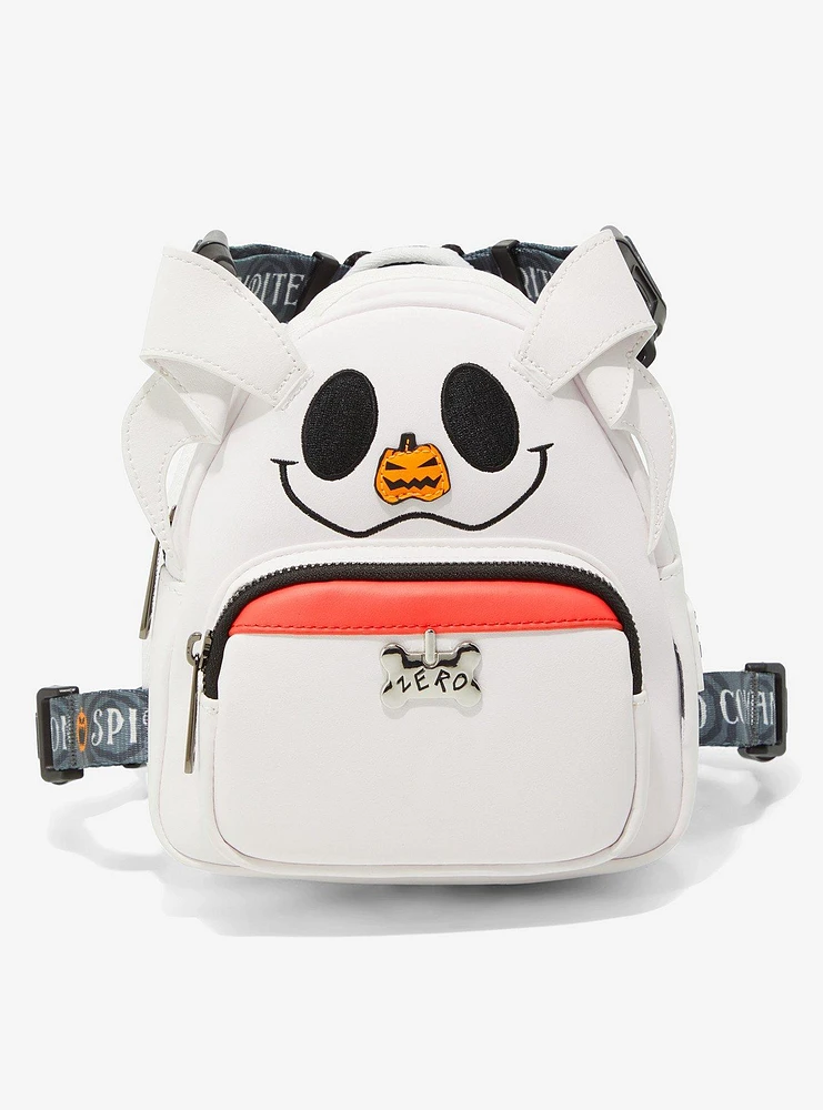 Loungefly Disney The Nightmare Before Christmas Zero Glow-in-the-Dark Large Mini Backpack Dog Harness