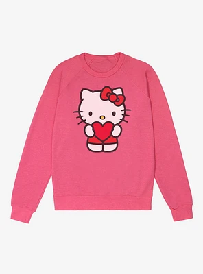 Hello Kitty  Holding A Heart French Terry Sweatshirt