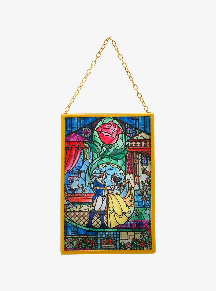Disney Beauty And The Beast Stained Glass Wall Art