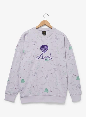 Disney The Little Mermaid Ariel Topographic Shell Crewneck — BoxLunch Exclusive